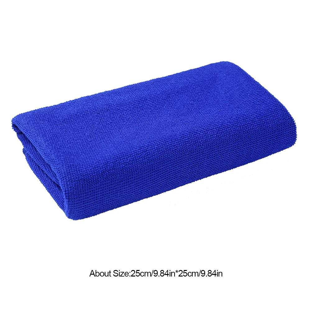 25-100PCS  Microfibre Cleaning Auto Soft Cloth Quick Dry Large Soft  25 x 25cm Car Wash Cloths Home Cleaning Micro Fiber Towels