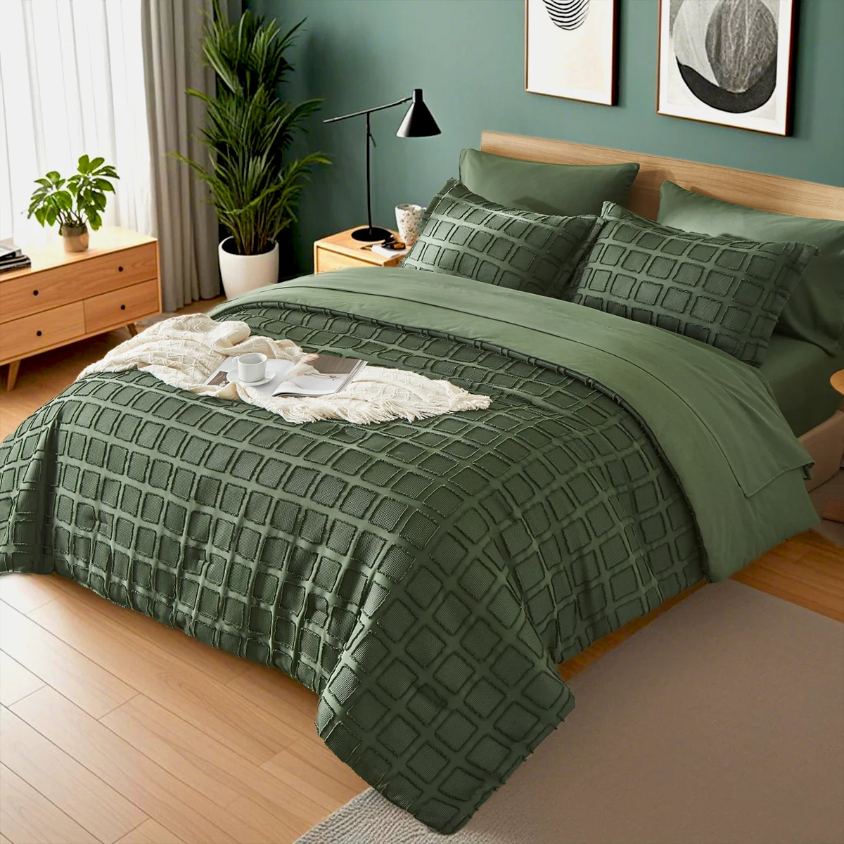 FIBERHignconcerned Comforter Set Microfiber Bedding