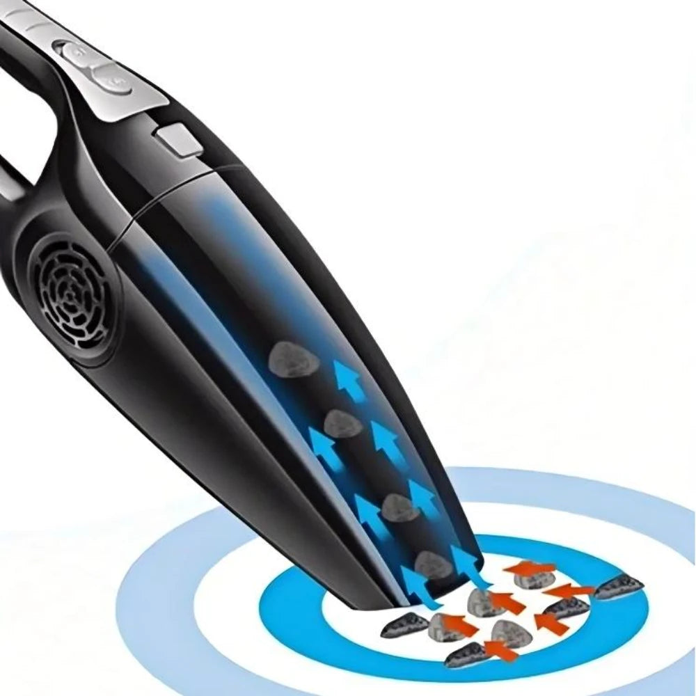 12V Portable Car Vacuum Cleaner, Dry-Wet Cleaning for Vehicles & Home, Compact Efficient
