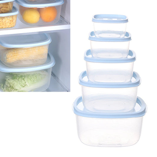 EZHomeEssentials Fridge Containers With Lids Stackable Bins