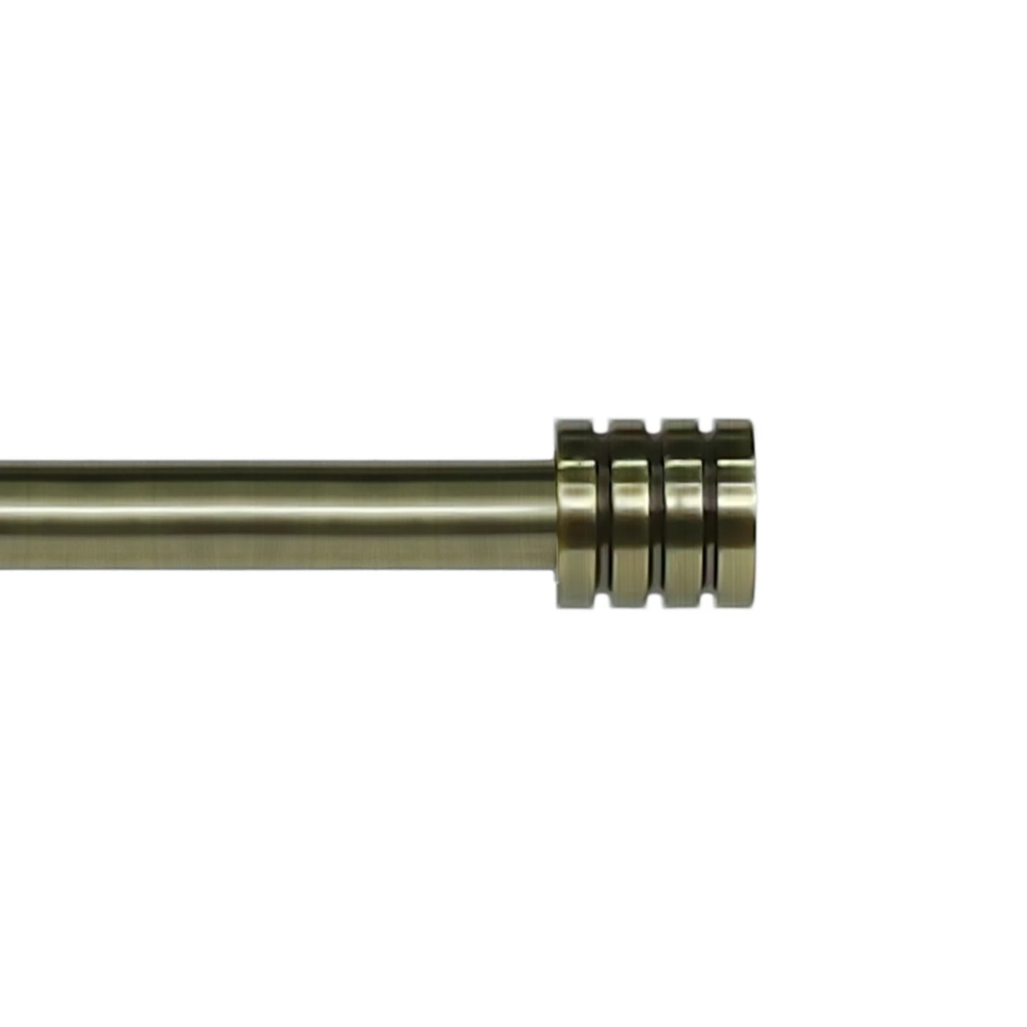 Heavy Duty Adjustable Curtain Rod Set End Caps
