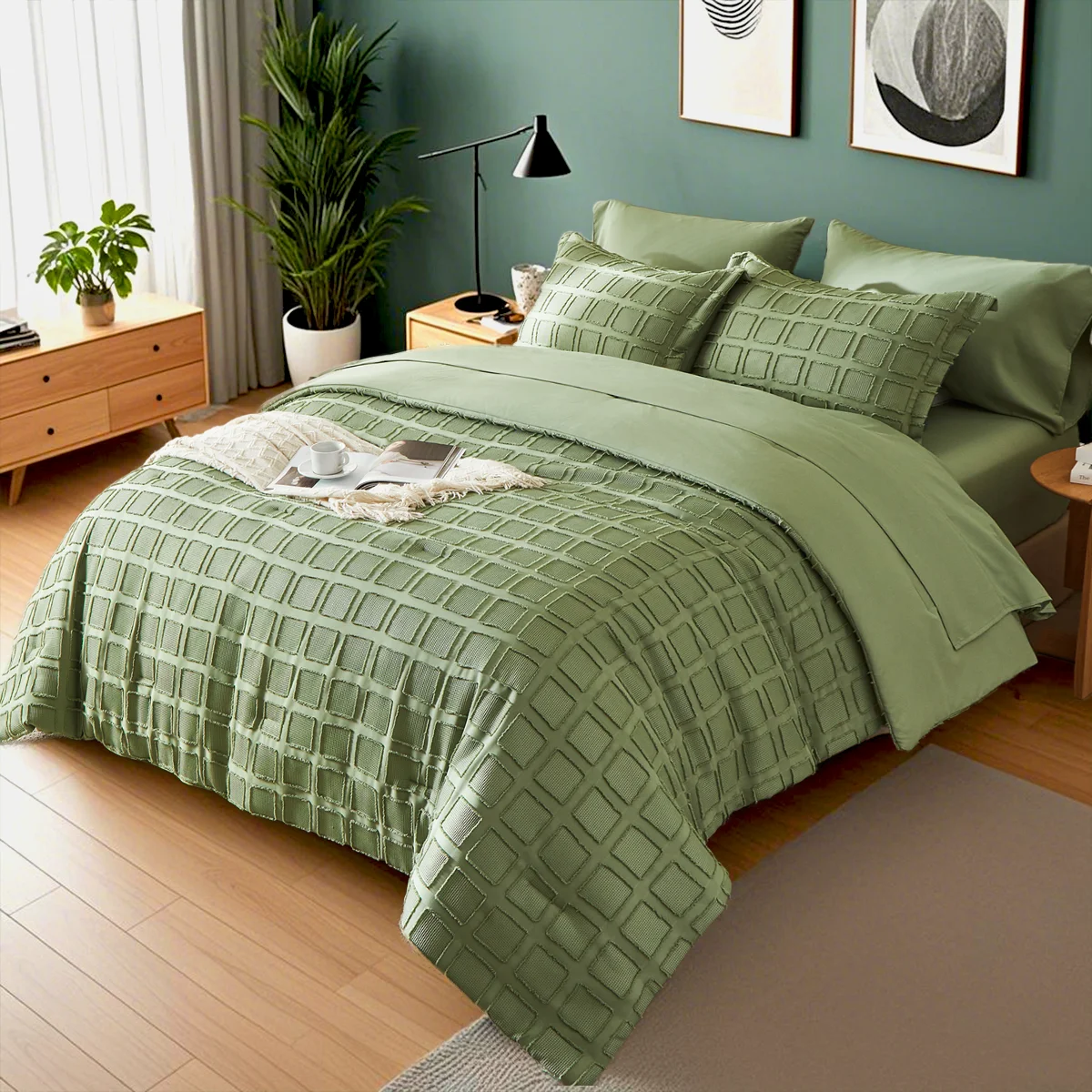 FIBERHignconcerned Comforter Set Microfiber Bedding