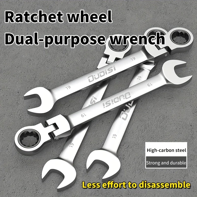Professional Adjustable Wrench Set (3-Piece) - Chrome Vanadium Steel for Plumbing, Automotive & DIY Repairs