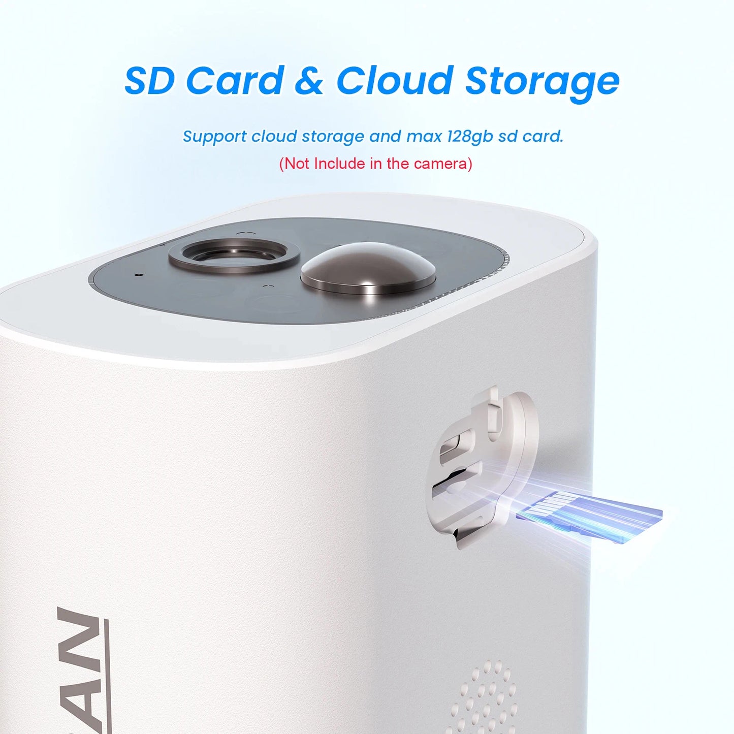 ANRAN 2K Solar Camera Set 4PCS 2.4G WiFi Battery Floodlight