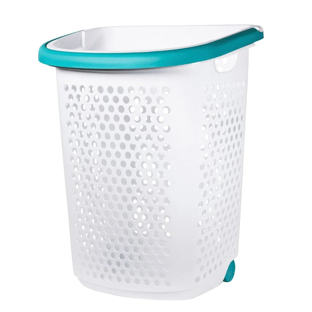 EZHomeEssentials Rolling Laundry Hamper With Pop Up Handle