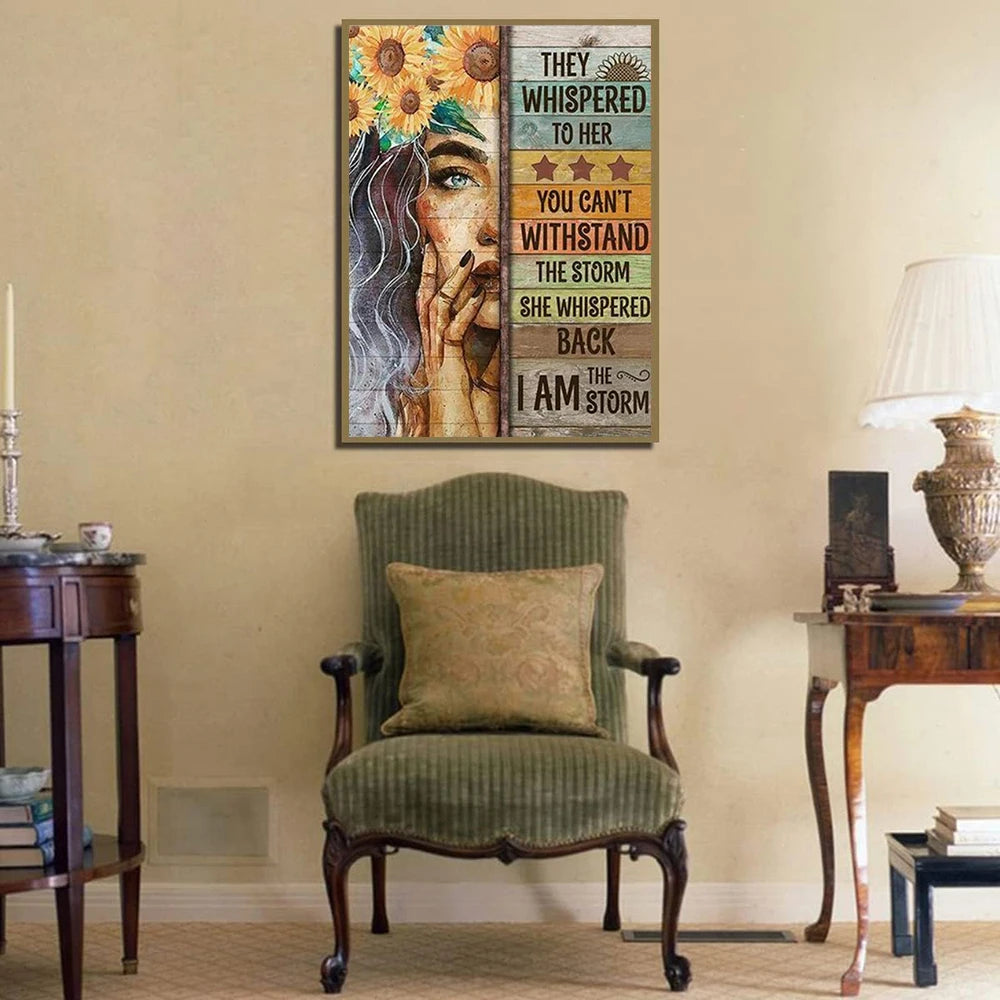 Sunflower 5D Diamond Painting Kit Full Drill With Round Diamonds