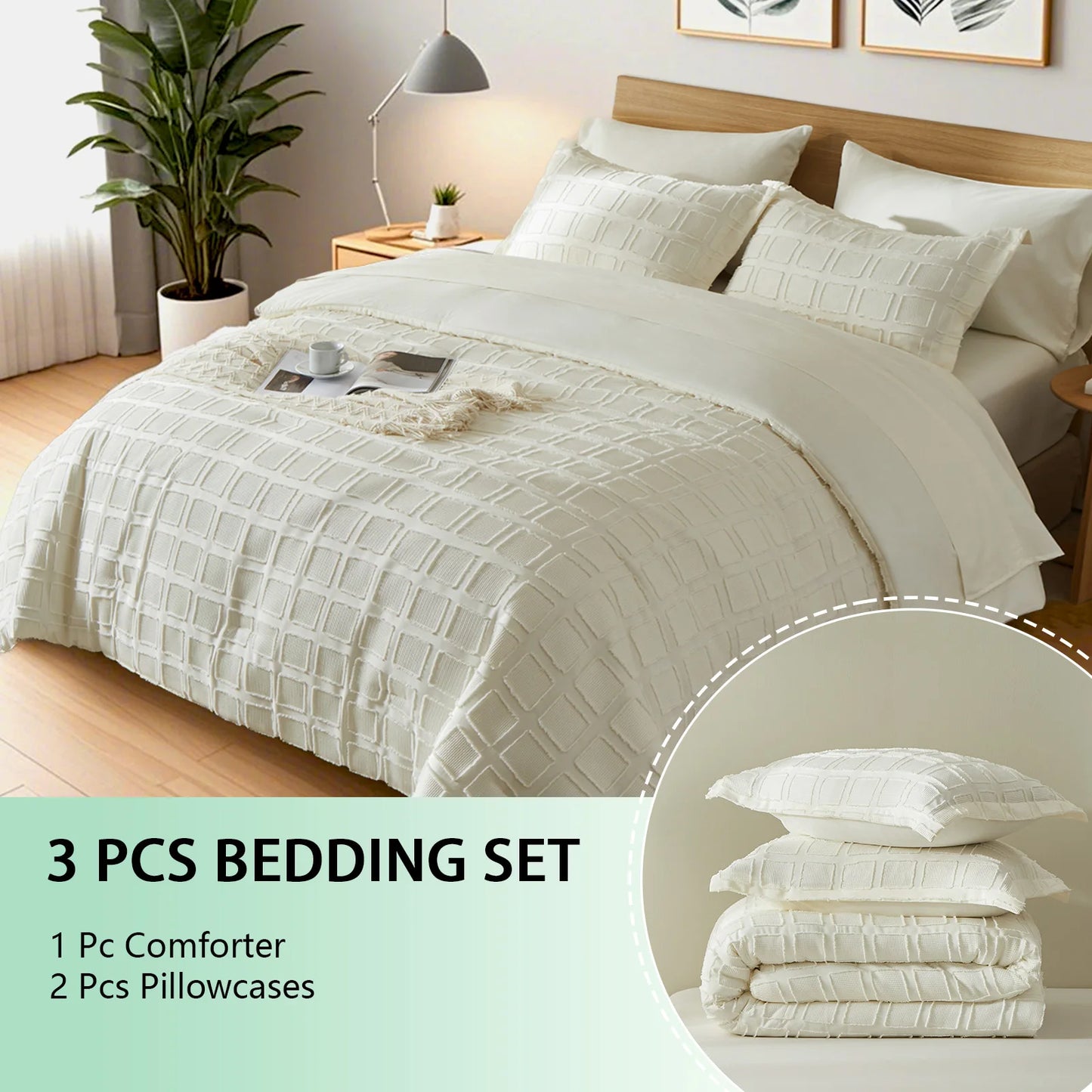 FIBERHignconcerned Comforter Set Microfiber Bedding