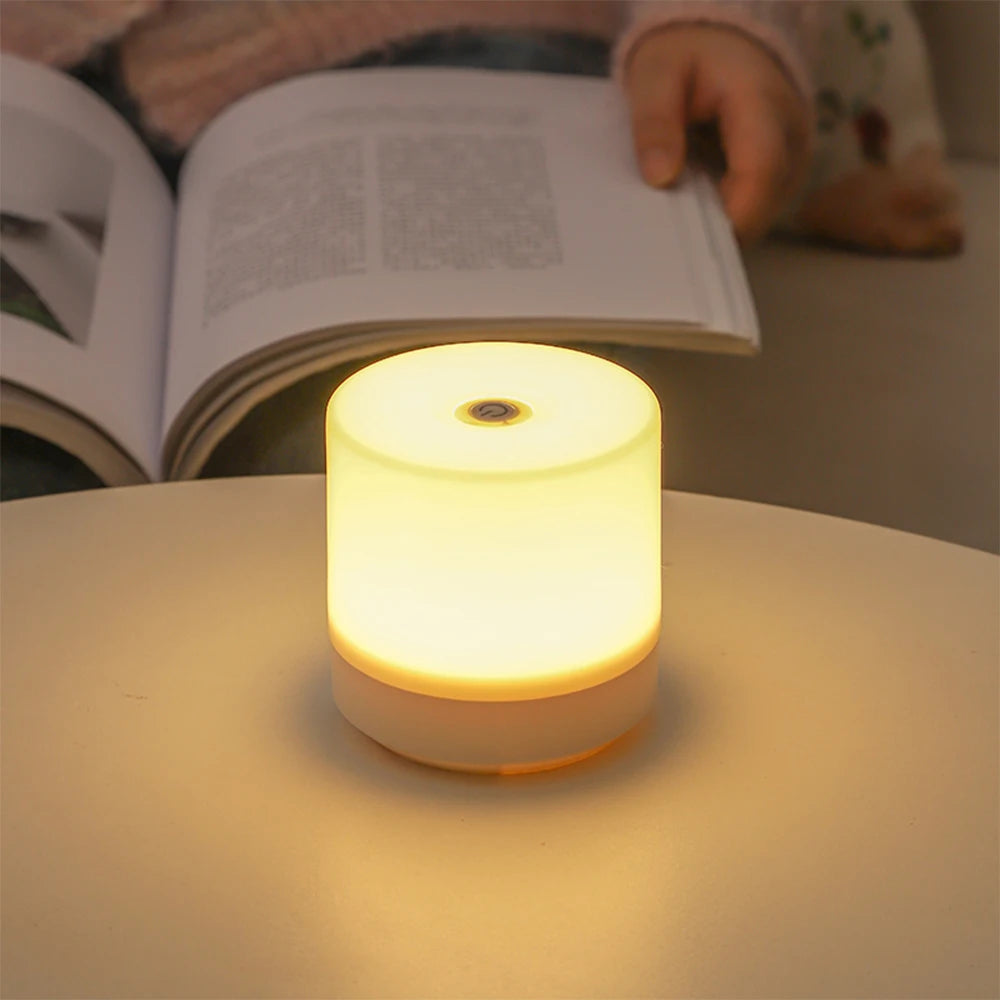 Creative USB Bedside Lamp Touch Dimmer LED Night Light