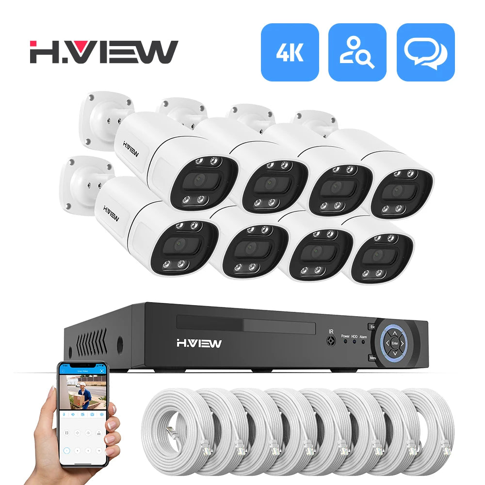 4K 5MP 8MP Camera System 8-Channel NVR