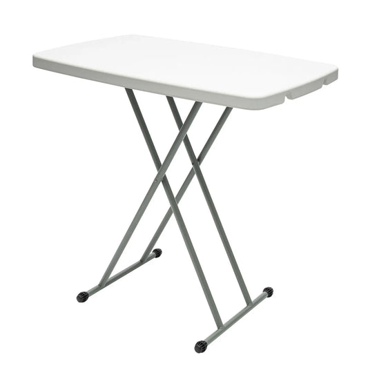 Folding Adjustable Height Table 30x20 Top Laptop Writing Art Crafts Tv Dinner