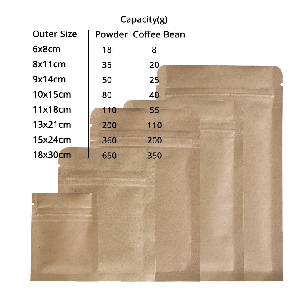 VoluPack Mylar Bags Tear Notch Smell Proof Zip Lock