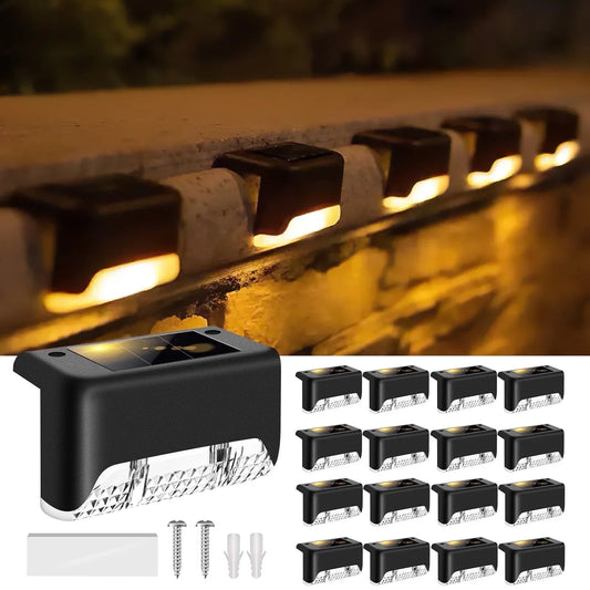 SZRSTH Solar Deck Lamps 16 Pack Outdoor Path Lights