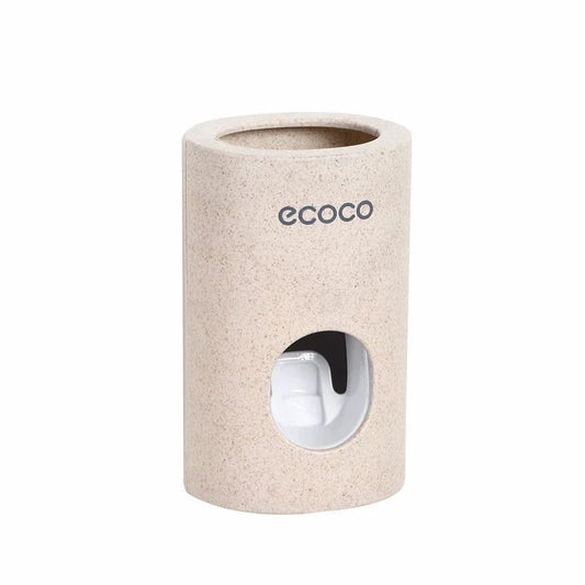 Automatic Toothpaste Dispenser Toothbrush Holder Wall Mount Squeezer
