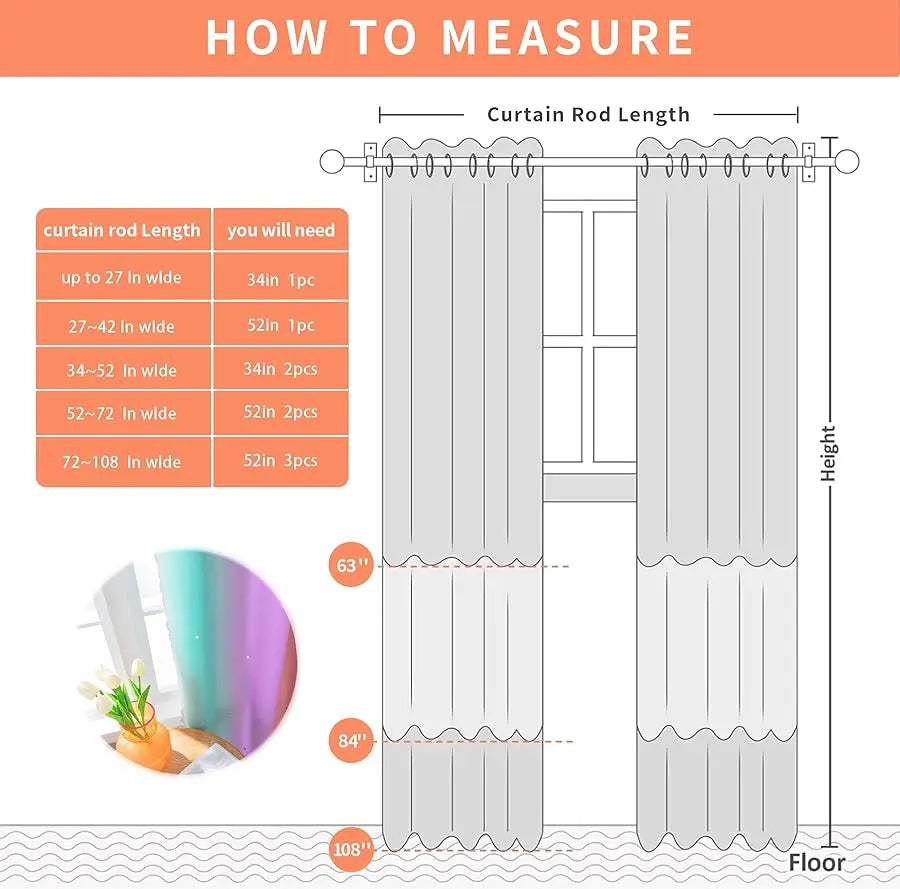 Rainbow Unicorn Blackout Curtains For Girls Room