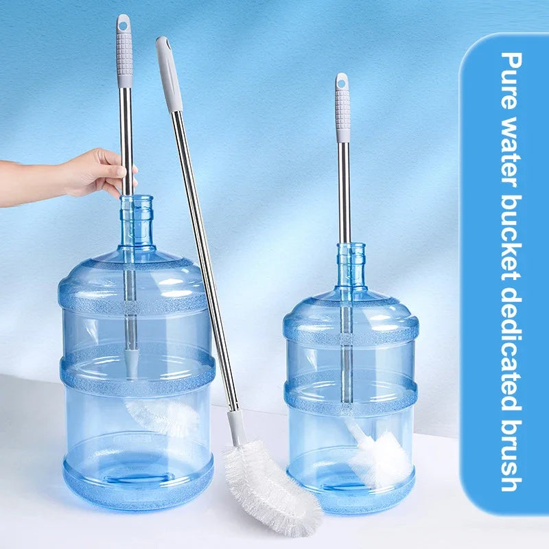 Electric Long Handle Bucket Washing Brush With Stainless Steel Rod
