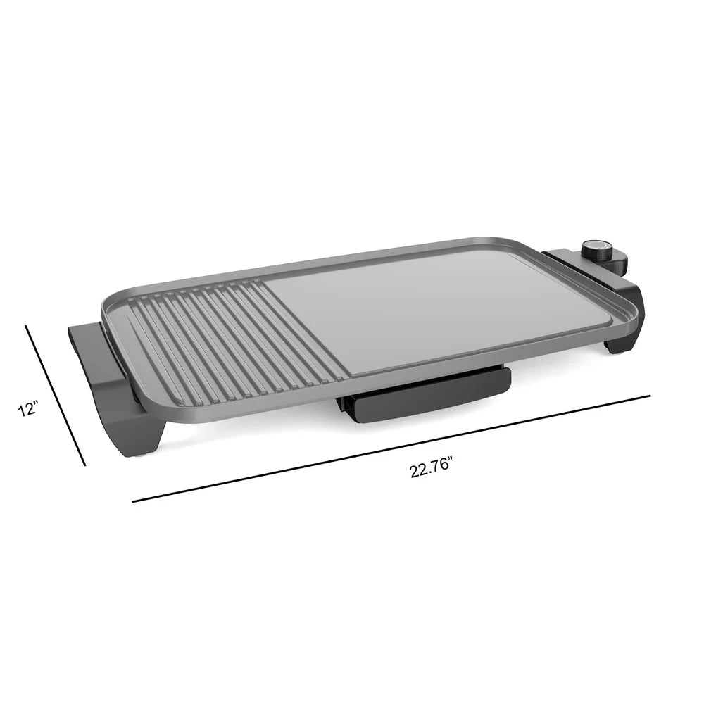 XMSJ Electric Ceramic Griddle Nonstick 1500W Temp Control