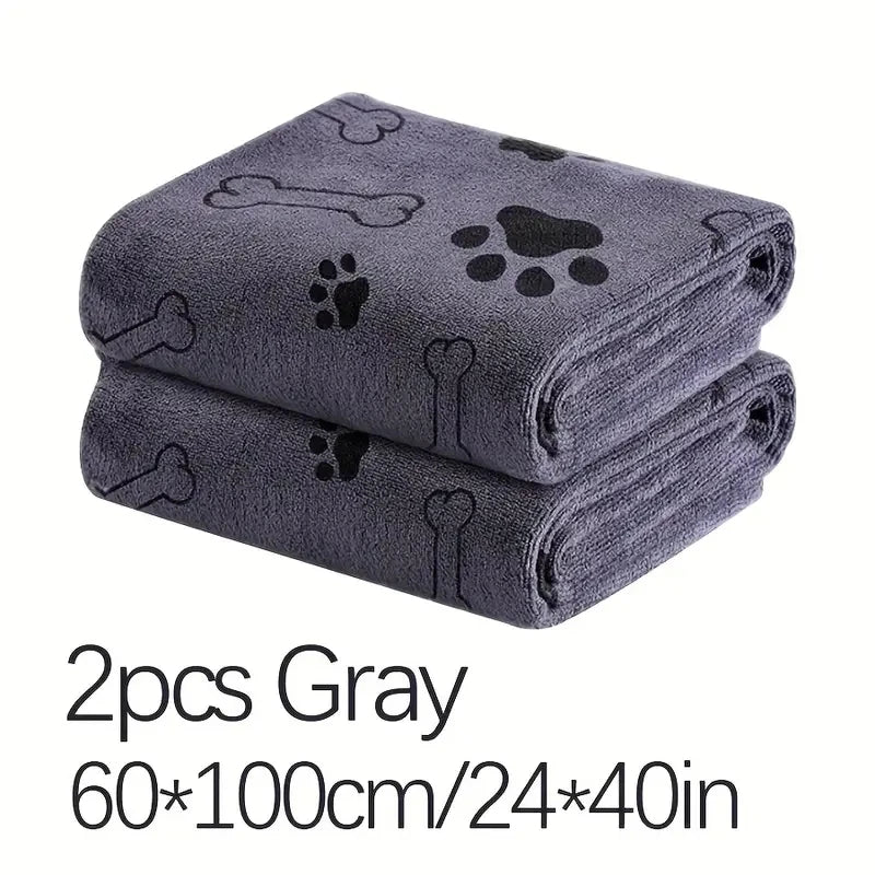 EZHomeEssentials Microfiber Dog Towels Quick Dry Absorbent