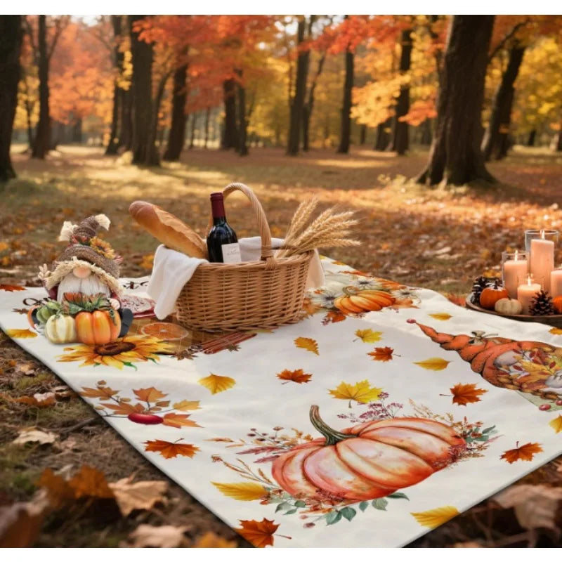 Craft Of Weaving Fall Pumpkin Gnome Throw Blanket Gift