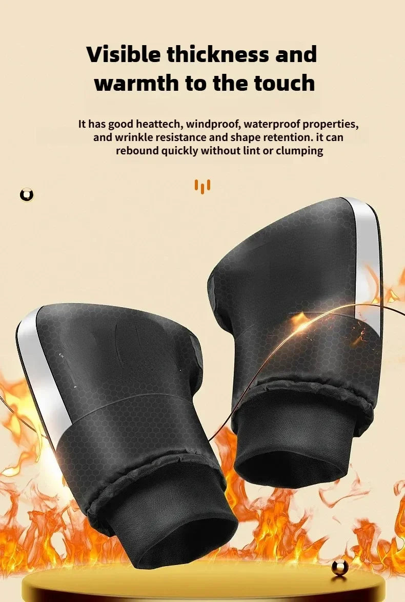 Winter Thermal Waterproof Motorcycle Handlebar Muffs