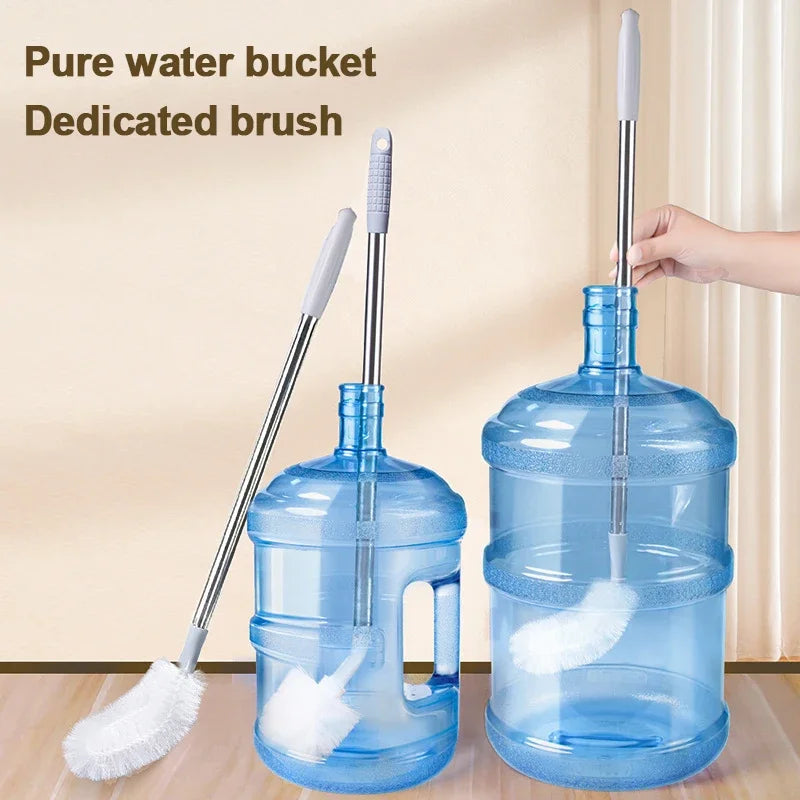 Electric Long Handle Bucket Washing Brush With Stainless Steel Rod