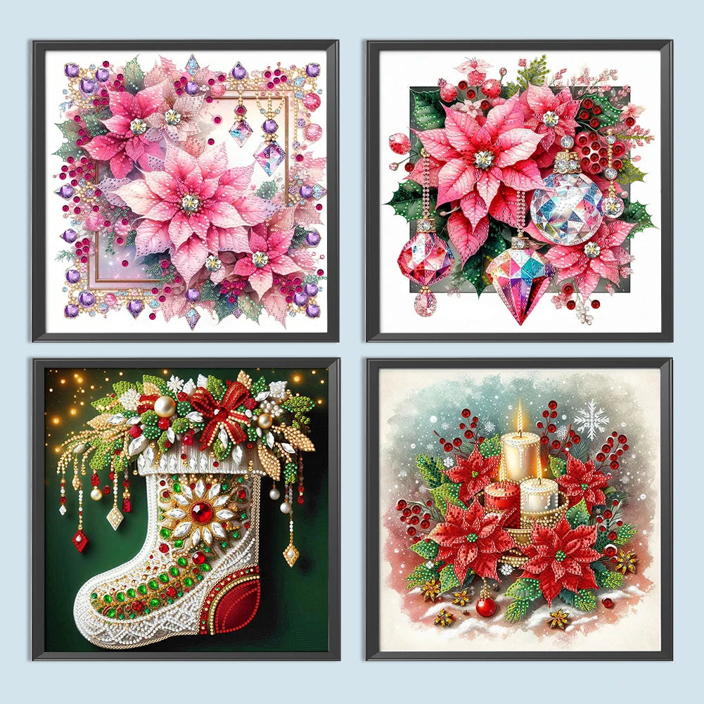 Canvas 5D Diamond Painting Kit Partial Shaped Drill Christmas ExtravaganzaEdition