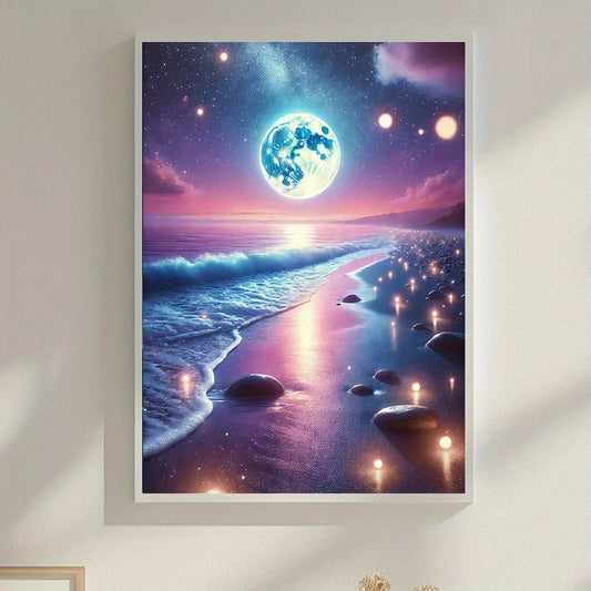 Frame Diamond Painting Kit 6 Scenic Patterns 5D Round Drill