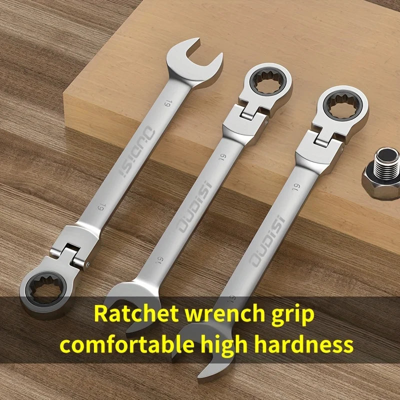 Professional Adjustable Wrench Set (3-Piece) - Chrome Vanadium Steel for Plumbing, Automotive & DIY Repairs