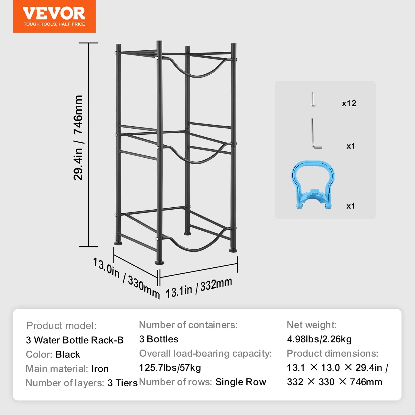 EZHomeEssentials SucceBuy Water Jug Holder Five Tier Rack