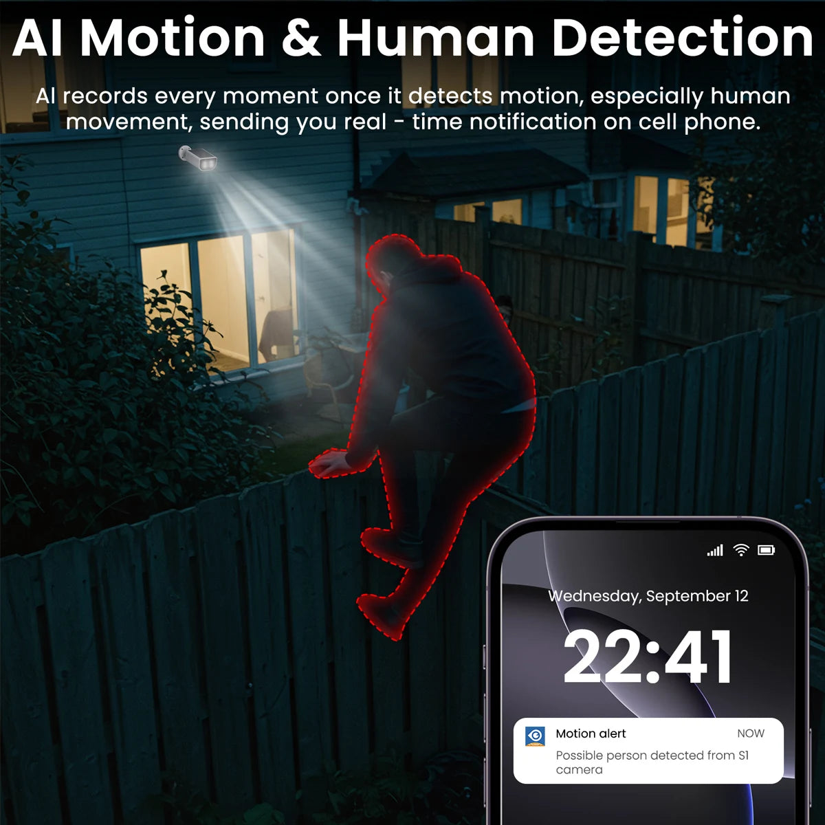 Wansview Outdoor Solar Security Camera 3MP 2 4G WiFi Battery