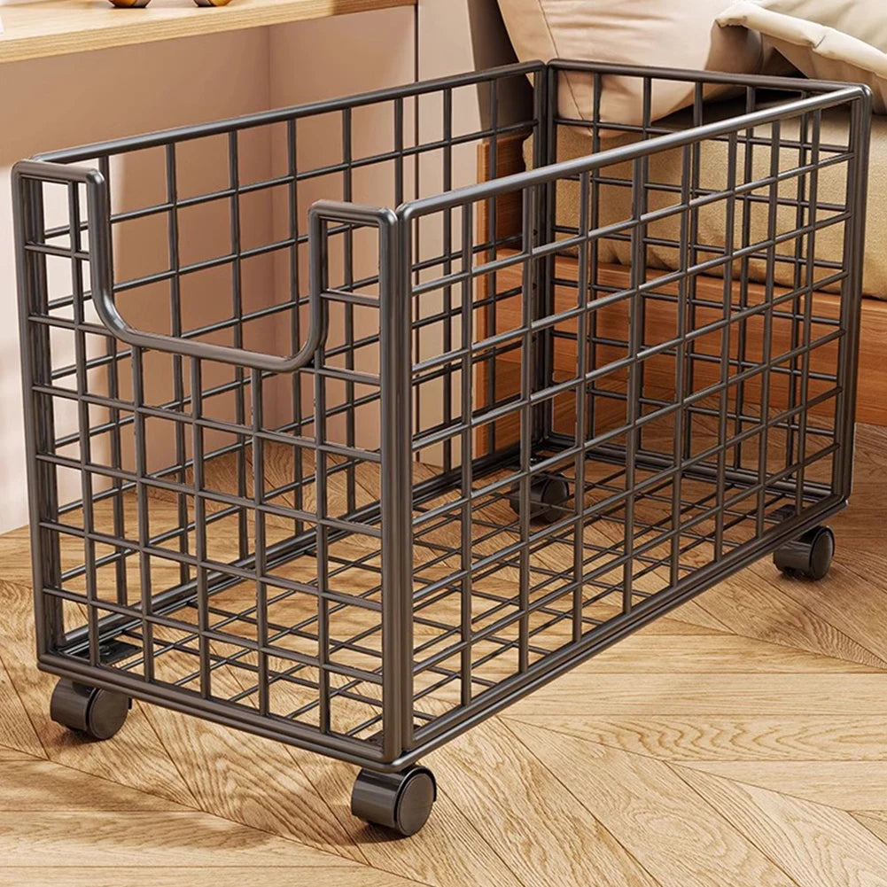 Shunmaii Plush Storage Organizer With Wheels For Kids Room Playroom