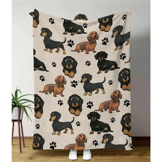 Craft of Weaving Dachshund Blanket Cozy Pet Lover Gift