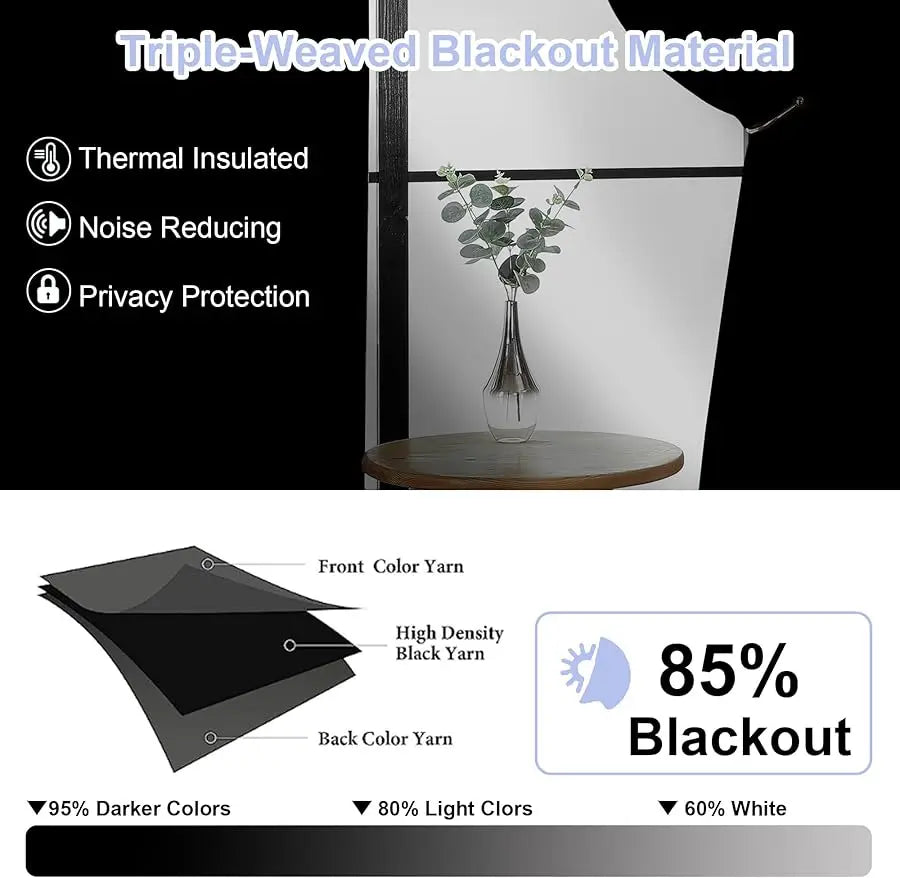 Blackout Curtain Panel for Bedroom Insulation