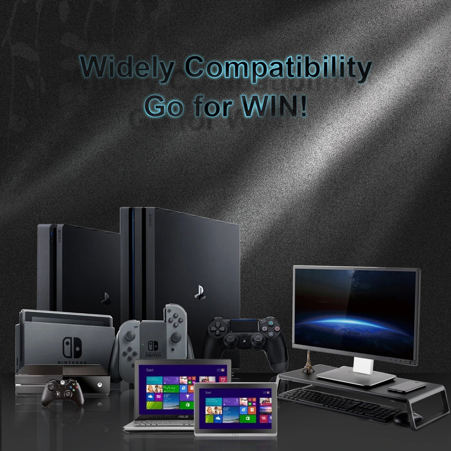 Wired Gaming Headset Mic For PC PS4 PS5 Xbox