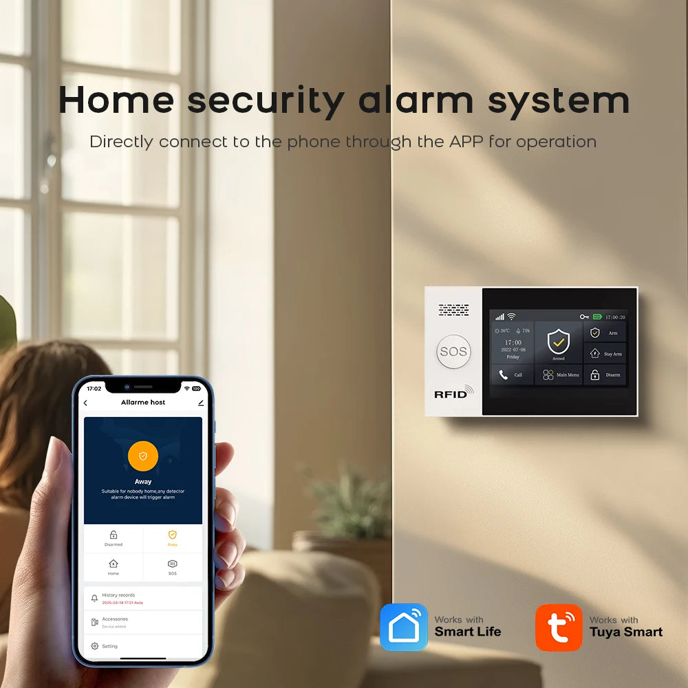 PGST WiFi Smart Life Home Alarm Kit With Motion Sensor