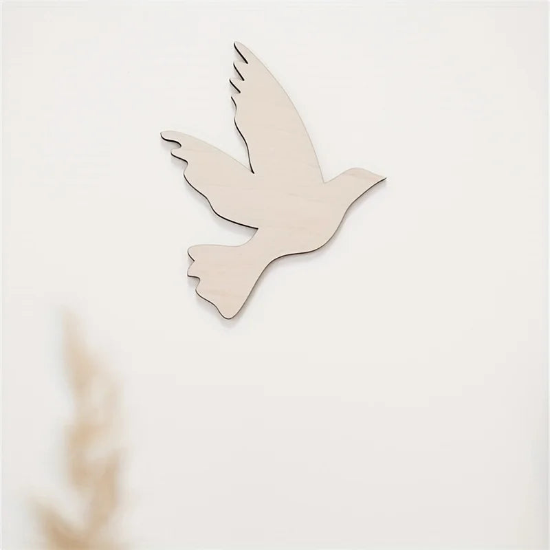 OtherChoice Scandinavian Wooden Bird Wall Stickers Nursery