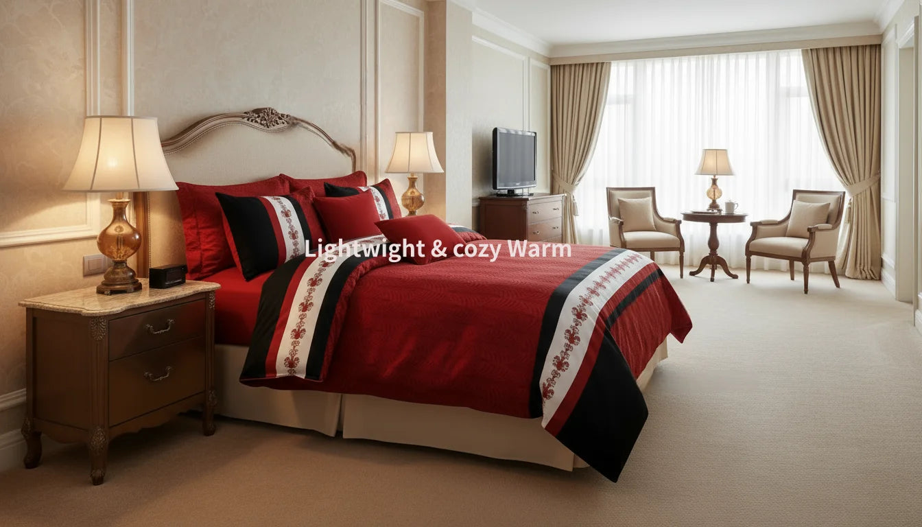 Bedspread Set With Curtains 9 Piece Machine Washable