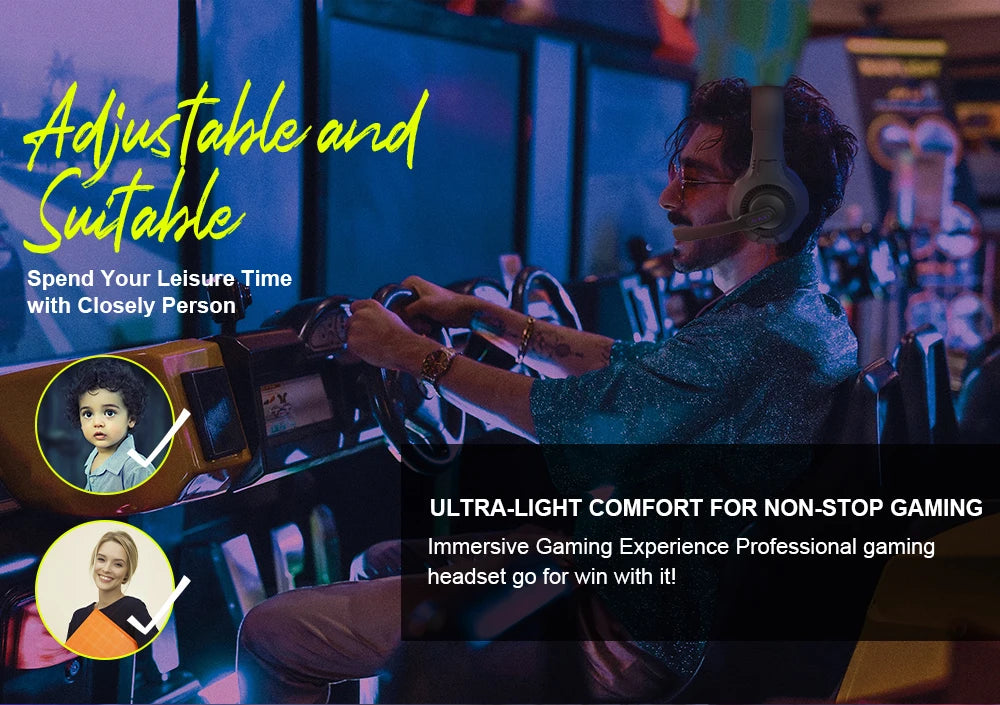 Wired Gaming Headset Mic For PC PS4 PS5 Xbox