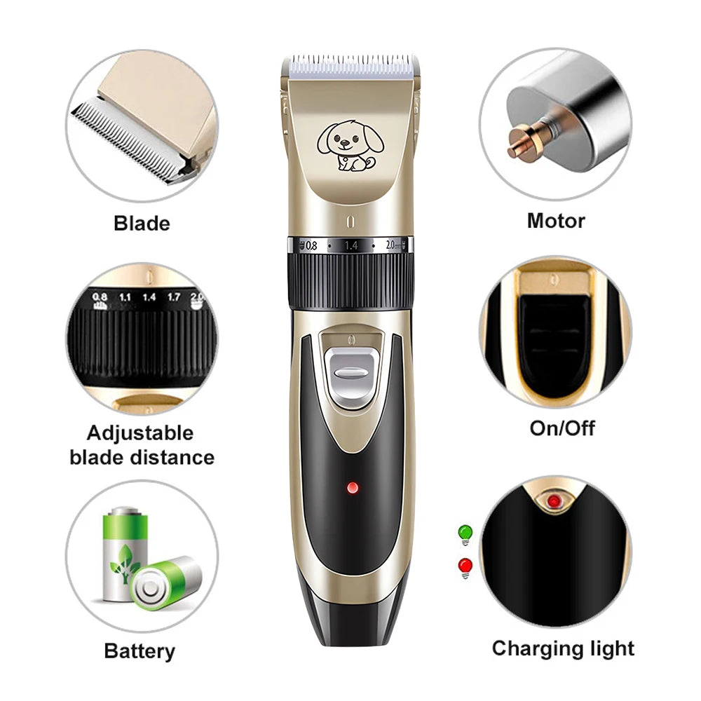 Hign-concerned Pet Clipper Kit Rechargeable Hair Trimmer