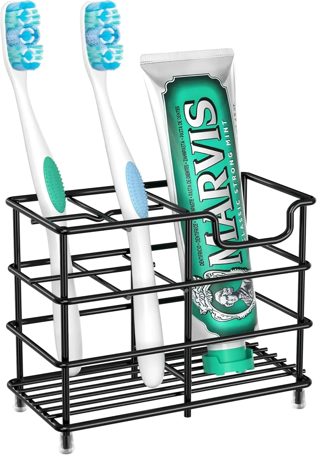 Stainless Steel 4 Slot Toothbrush Holder Bathroom Organizer