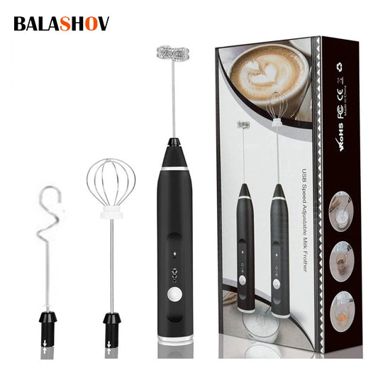 Balashov Milk Frother USB Handheld Blender for Cappuccino