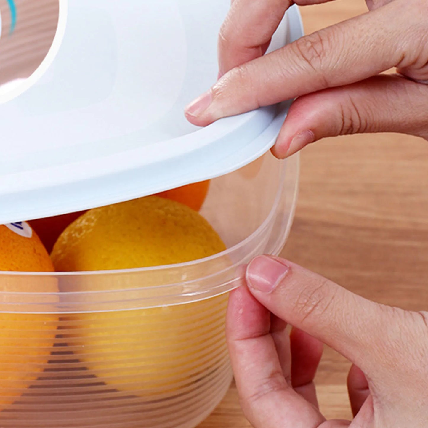 EZHomeEssentials Fridge Containers With Lids Stackable Bins